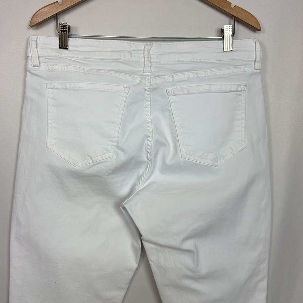 KUT From The Kloth Women’s Amy Crop Straight Leg Jeans Size 14 White - Picture 9 of 14